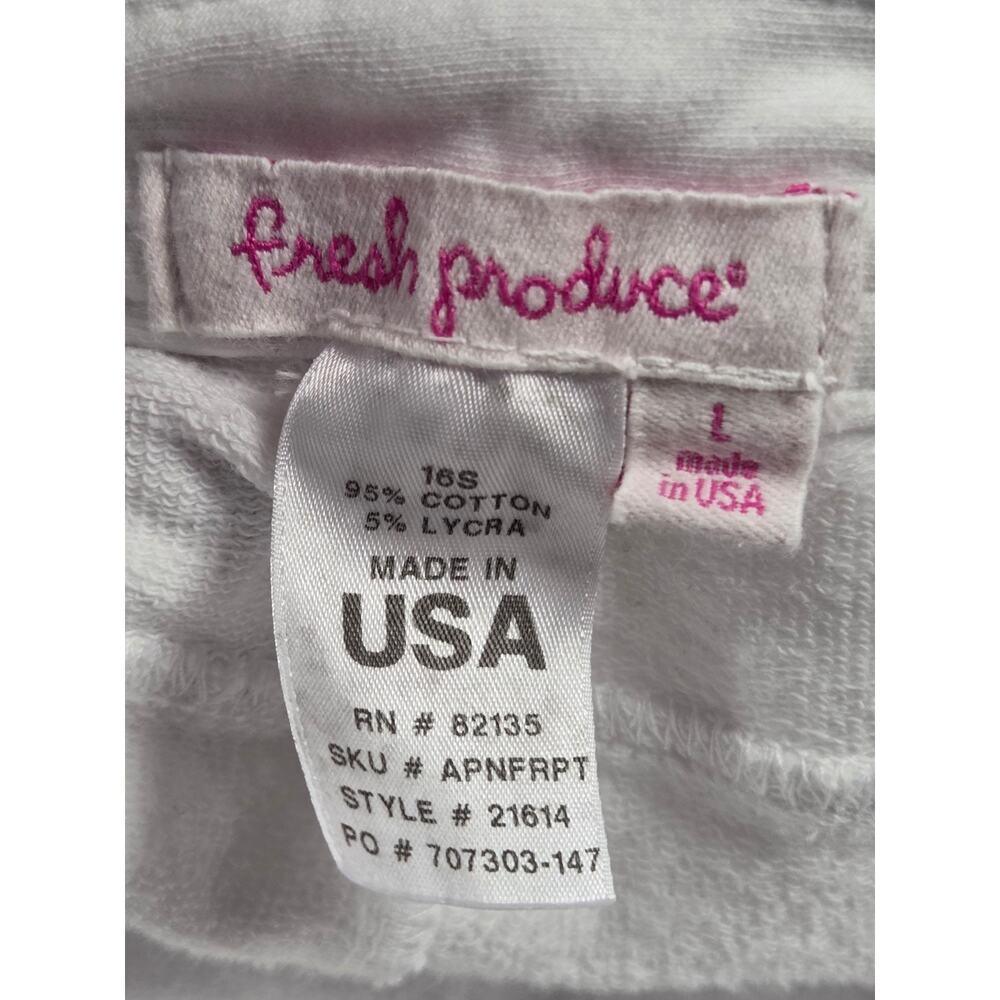 Fresh Produce Made in USA White Women's Straight Leg Pants Size Large - Picture 3 of 4